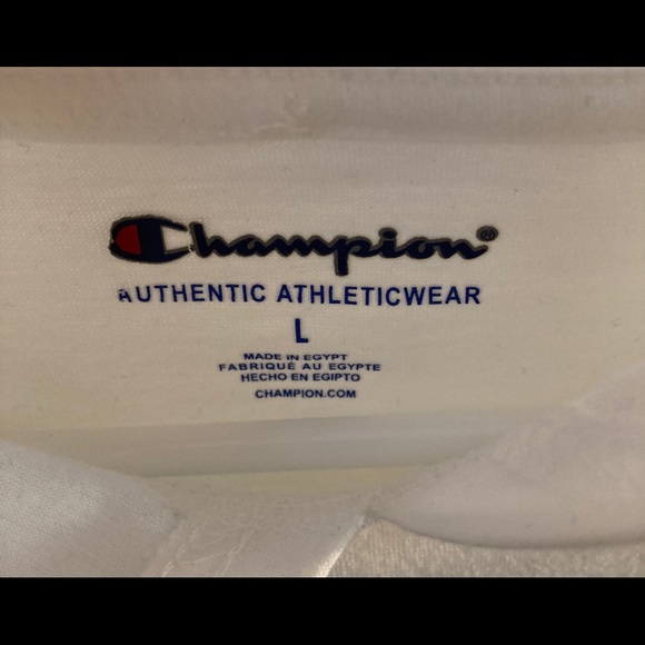 Champion white long sleeve hoodie - Picture 3 of 3